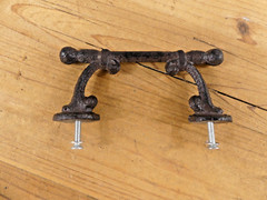 12 Handles Drawer Pulls T Bar Lot Rustic Cast Iron Farmhouse Cabinet Cupboard