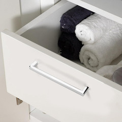 100 Pack Cabinet Handles Polished Chrome 3-3/4In(96Mm) Hole Center Solid Square