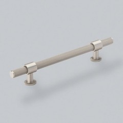 6.3″ CC Belgravia Knurled Kitchen Cabinet Pull Handle In Brushed Nickel