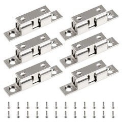 6 PCS 2 Inch 50mm Double Ball Tension Roller Catch Latch Solid Brass Hardware