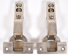 Set of 2 Grass 1000 Free Swing Cabinet Hinge V Series NO BASE PLATES Austria