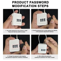 Combination Padlock Backpack Lock Daily Use Lightweight Lock Portable Design