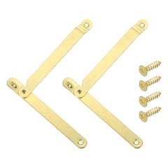 2Pcs 7″x0.4″ Folding Lid Support Hinges Left Side Lift Up Stay Hinge Copper