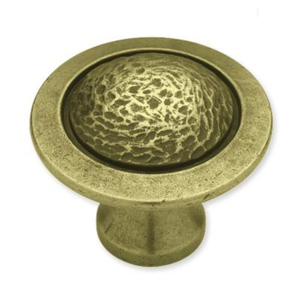 Liberty PBF572Y-ABT 1 1/2″ Tumbled Antique Brass Rough Smooth Cabinet Knob