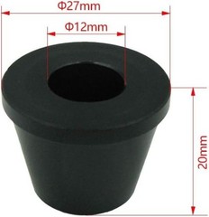 Motorcycle Handlebar Clamp Mount Bushings Cone for Dirt Pit Bike Color: black