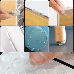 100pcs Cabinet Door Bumpers Clear Rubber Stoppers Bumpers 100pcs(1/2″ Diameter)