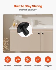VEVOR Cabinet Knobs Drawer Kitchen Pulls 10 Pack 1.26in Mushroom Knob Zinc Alloy