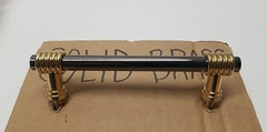 Belwith P9803 Keeler Milan Polished Brass Black Nickel Drawer Pull Handle 5pk