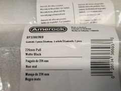 (2) Amerock BP37807 Farewind 8-13/16″ Center to Center Fluted Bar – Black