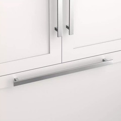 Signature Hardware Covello Solid Brass Appliance Pull – Brushed Chrome– 24″