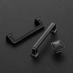 15-Pack 3-3/4in 96mm Oil Rubbed Bronze Cabinet Pulls Solid Zinc Alloy