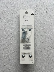 2-Pack MAINSTAYS Curved Cabinet Pulls Satin Nickel 3-3/4” Center to Center
