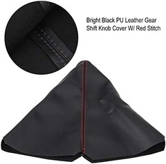 Shifter Boot Universal, PU Leather Shift Boot Retainer Stick Shift Sleeve Gear S