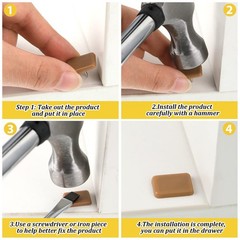 Tack-in Drawer Glides Tack Glide for Repairing Dressers, Making All The Black