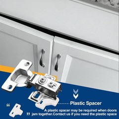 4 Pack Cabinet Hinge Spacer, Solving Cabinet Door Jam Together, for HBL’ Cabi…