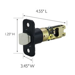 Design House 779322 6-Way Universal Passage Adjustable Latch – Black