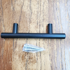 Belwith Black Modern T-Bar Cabinet Hardware Drawer Pulls Handles 3″ CC 10 Pack
