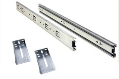 10 Pairs Full Extension 100-lb Ball Bearing Drawer Slides 24″ with Rear Bracket