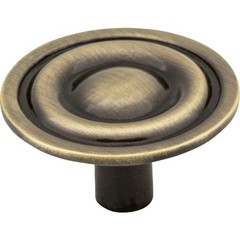 Elements Kingsport 1-5/16 In. Diameter Brushed Antique Brass Ringed Mushroom