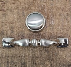Belwith P524-SC Satin Chrome Arch Bar Knob Hardware and Drawer Knob