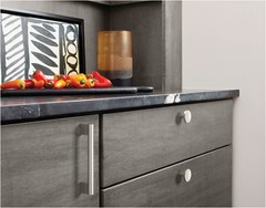 Amerock BP36904 Versa 1-3/8 Inch Mushroom Cabinet Knob – Black