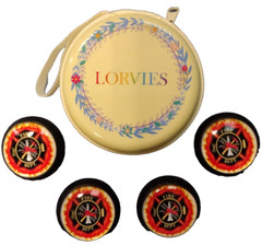 LORVIES 4-Pack 1.37″ Decorative Fire Department Cabinet Knobs