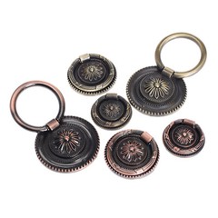 Zinc Alloy Drawer Pull Knobs Ancient Bronze European Style Drawer Door Handles