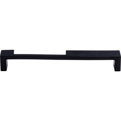 Top Knobs Modern Metro Notch Pull B 7″ Center to Center Bar Pull Flat Black