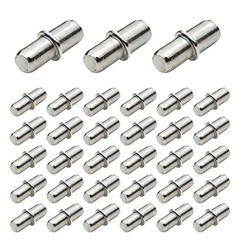 5mm Shelf Pegs Support Cabinet Metal Shelving Pins Heavy Duty Clips 50 PCS