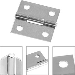 6Pack Butt Hinge 1 Inch Mini 304 Stainless Steel Small Cabinet Folding Craft Hin
