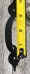 Lot 6 METAL DRAWER CABINET Hammered HARDWARE PULLS BARN #S161-82-DBK Black 3 1/4