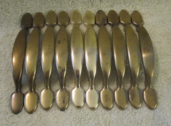 Salvaged,10/pc. Lot Amerock #63867-1 Drawer/Cabinet Pulls, 5 3/4″ Long. 3″ Mount