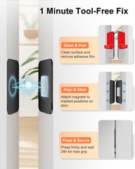 12 Pack No Drill Magnetic Cabinet Door Catch, Ultra Thin Cabinet Door Magnets fo