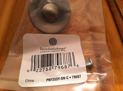 NEW LIBERTY HARDWARE SATIN NICKEL FLARE KNOB KNOBS FREE SHIPPING