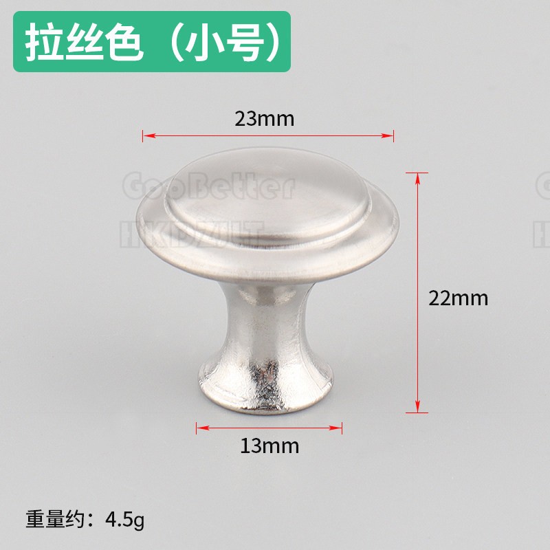 Stainless Steel Round Cupboard Knob Chest Drawer Cabinet Kitchen Pull Handles