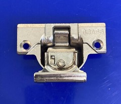 Grass Hinge – 830 Nickel Colored – Die Cast with Wrap Mount Plate – Hard to Find