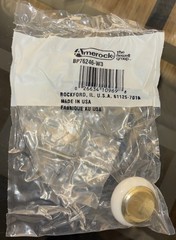 Lot Of 35 White Ceramic 1 1/4″ Knobs Chrome Base Cabinet Door Drawer BP76246-26W