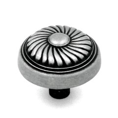 P7343-SPA Satin Pewter Antique 1 1/4″ Cabinet Knob Pulls Hickory French Country
