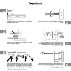 Lepatape 10 Pack 7-1/2 Inch Modern Silver Gold Cabinet Pulls Stainless Steel Zin