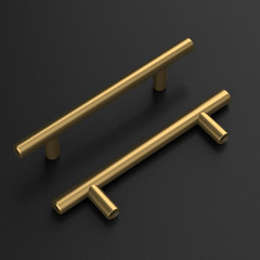 50 Pack 3-3/4In Brushed Gold Cabinet Pulls Gold Kitchen Cabinet Handles Brushed