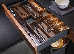 Hafele 556.88.200 Cutlery Insert, Fineline Move, 300 x 424 x 49 mm Birch