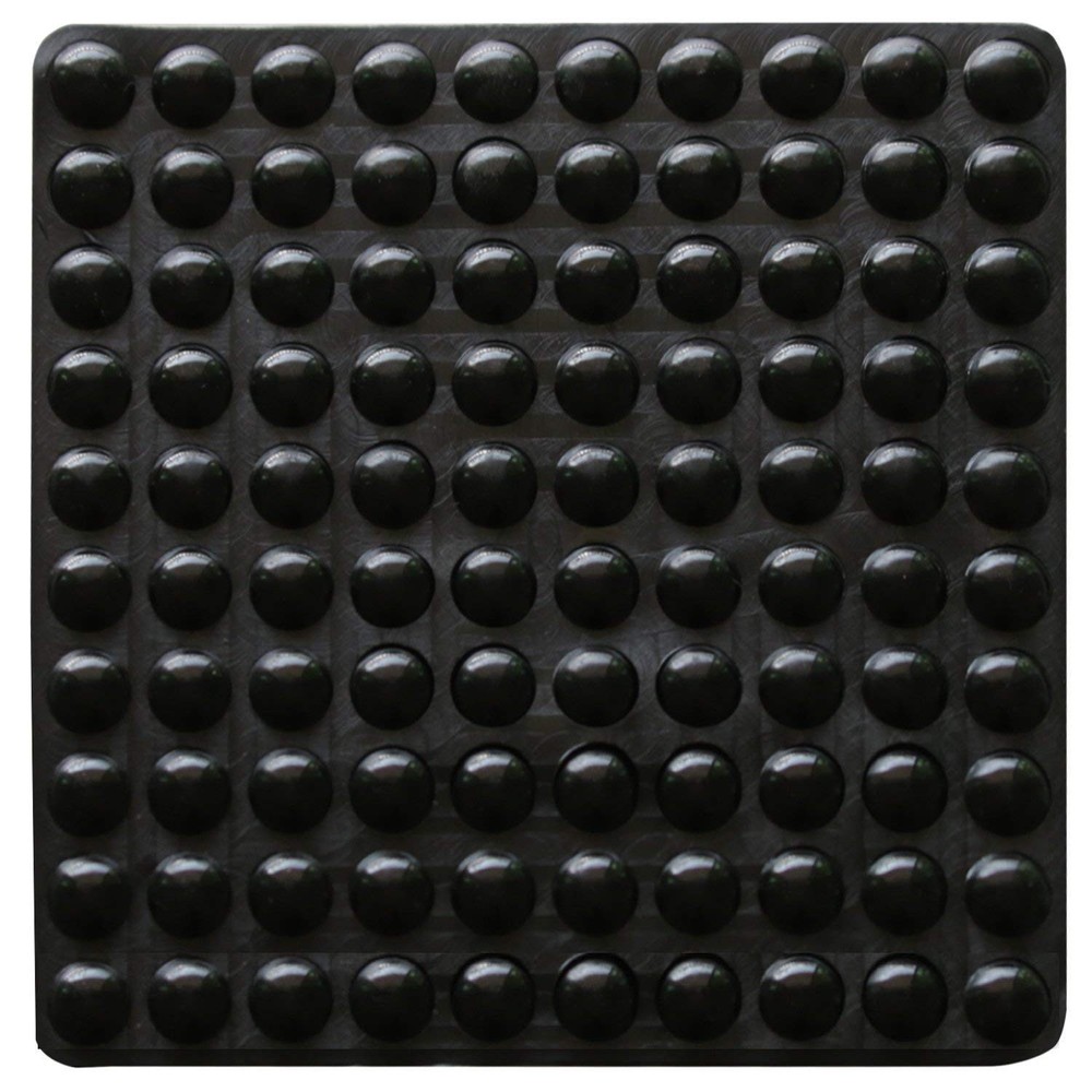 Adhesive Bumper Pads- Sound Dampening 9 mm Diameter x 3 Thick, Black