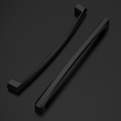 Amerdeco 10 Pack Matte Black Cabinet Pulls 5 Inch(128MM) Hole Centers Kitchen Ca