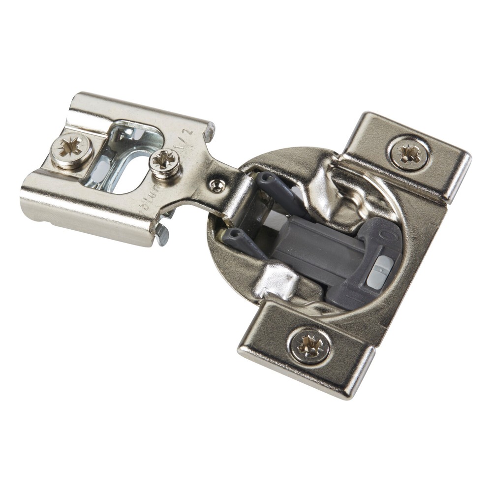 105 Degree Compact 38N Series Blumotion 1/2″ Overlay Press-In Soft Closing Hinge
