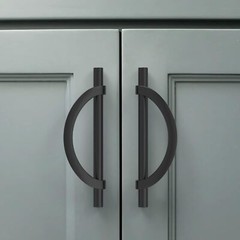 10 Pack Matte Black Cabinet Pulls 5 in (128 mm) Drawer Pulls