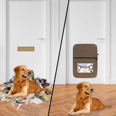 Mail Catcher Brown Indoor Mail Slot Catcher Durable Oxford Bag For Front Door Ga