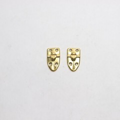 BULK DISCOUNT | (Pair) Small Box Case Trunk Hinges Brass Finish