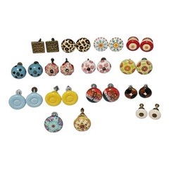 Lot Of 28 Cabinet Drawer Pull Knobs Various Mixed Ceramic Metal Project 1″-1.5″