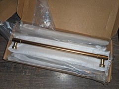 10 Pack 10″ Hole Centers Champagne Bronze Solid Cabinet Handles Drawer Pulls