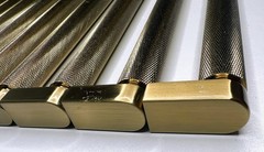Sumner Street Kent Knurled 12 Satin Brass Drawer Pulls 10 Pack